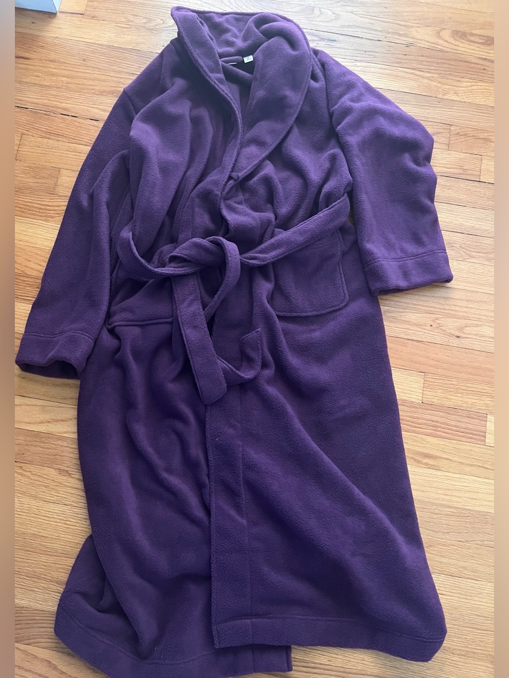 L.L. Bean Women's Deep Purple Robe with Belt Size Medium P